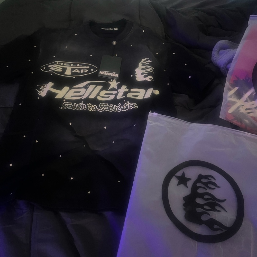 Black hellstar Graphic Tee for - Brand